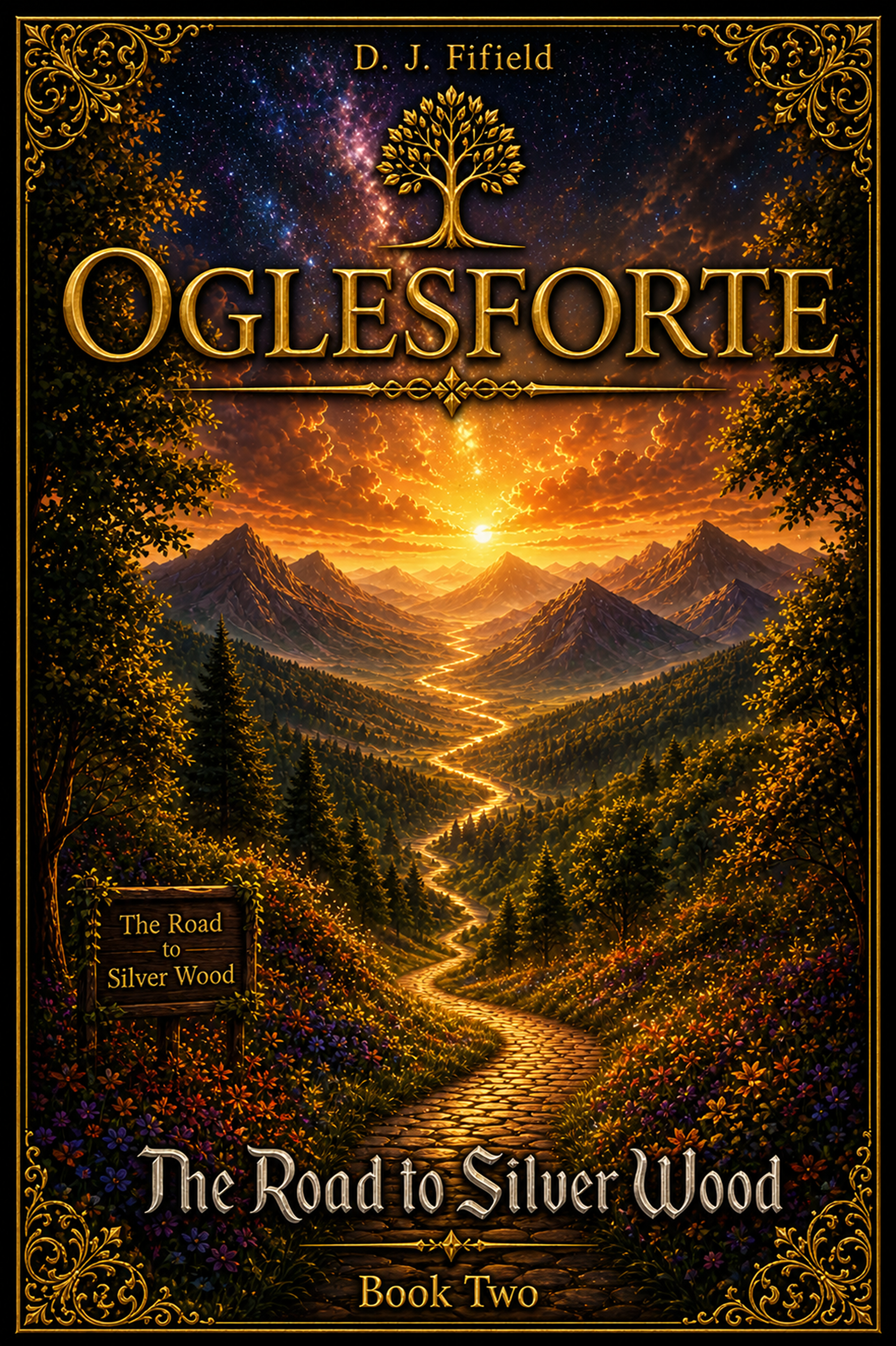 Cover of Oglesforte: The Road to Silver Wood by D. J. Fifield